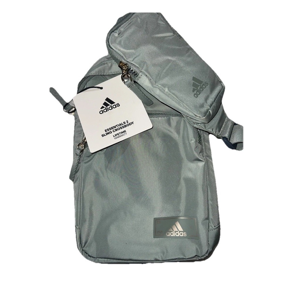adidas Gray Essentials Sling Crossbody Bag